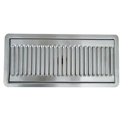 12" x 5" Brushed Stainless Steel Flush Mount Drip Tray - Beverage Time
