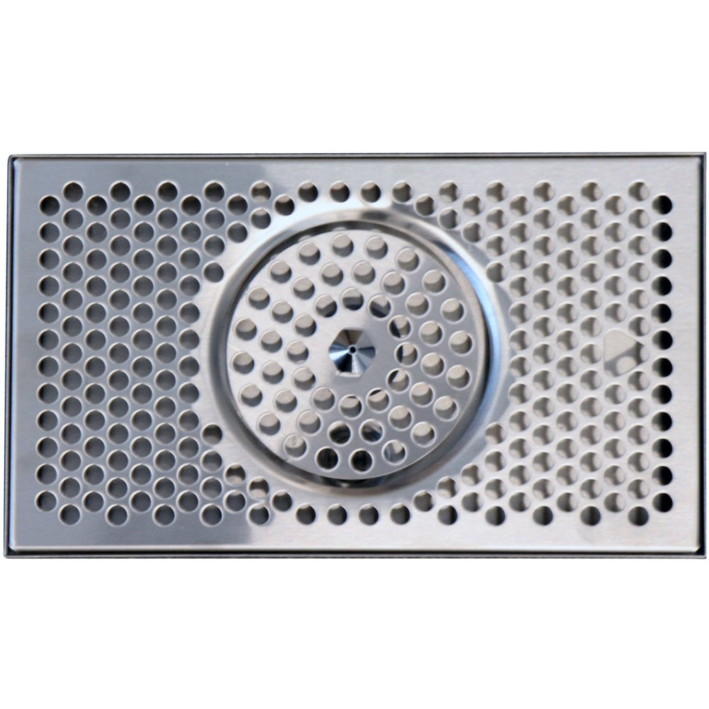 12" x 7" Brushed Stainless Steel Spray Drip Tray - Beverage Time