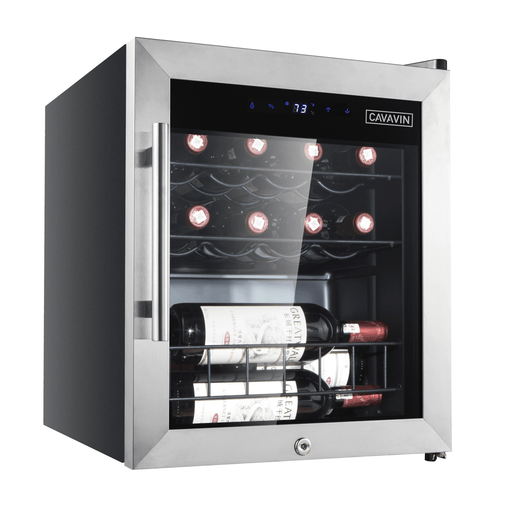 15 Bottle Glass Door Wine Cooler - Beverage Time