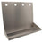 16" Brushed Stainless Steel Wall Mount Drip Tray with 4 Holes - Beverage Time