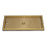 16" x 7" Drip Tray with PVD Brass Insert & Brushed SS Tray Base & Drain - Beverage Time