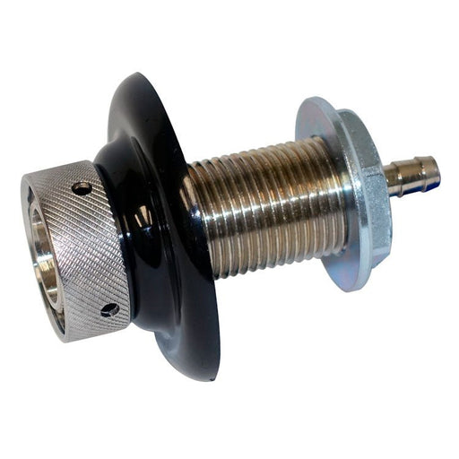 2-1/2" Brass Nickel Plated Shank Assembly with 3/16" Barb - Beverage Time