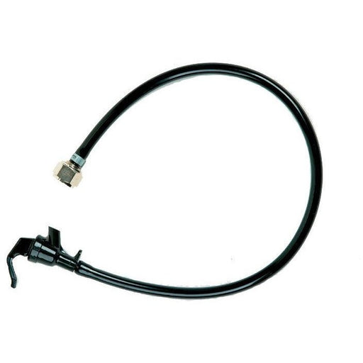 2' of 3/16" ID Black Beer Line with Squeeze Faucet & Beer Hex Nut - Beverage Time