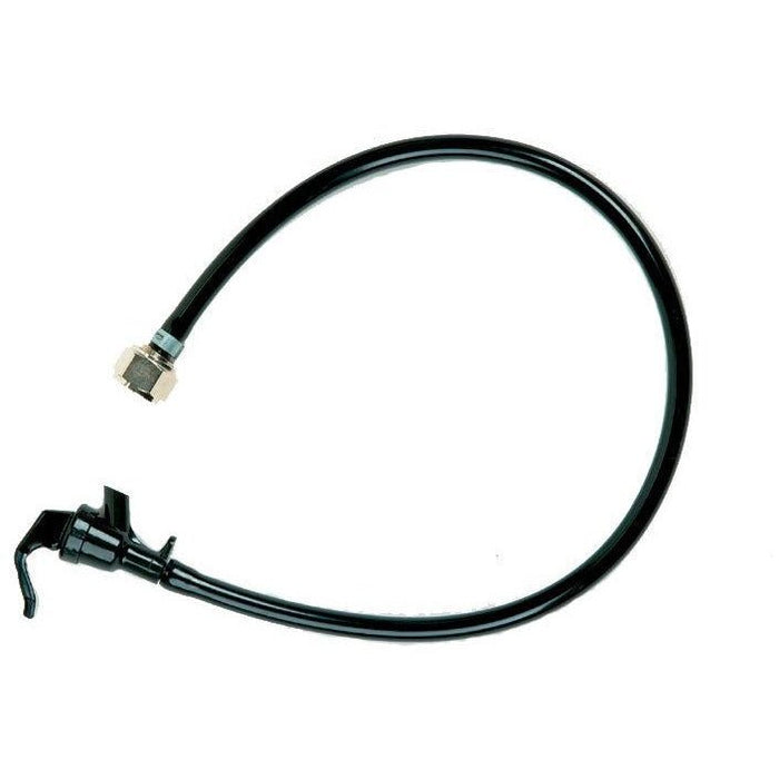 2' of 3/16" ID Black Beer Line with Squeeze Faucet & Beer Hex Nut - Beverage Time