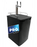 2 Tap (304SS) Black Kegerator with Premium Tapping Kit & Tank - Beverage Time