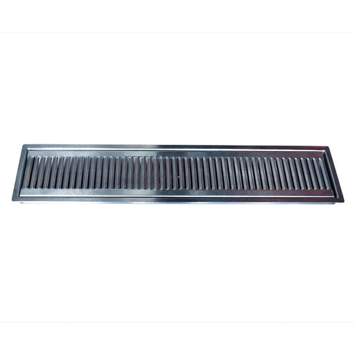 24" x 5" Brushed Stainless Steel Flush Mount Drip Tray - Beverage Time