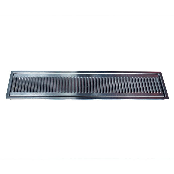 24" x 5" Brushed Stainless Steel Flush Mount Drip Tray - Beverage Time