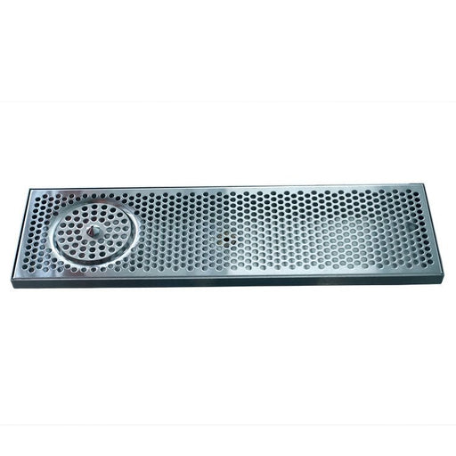 24" x 7" Brushed Stainless Steel Spray Drip Tray - Beverage Time