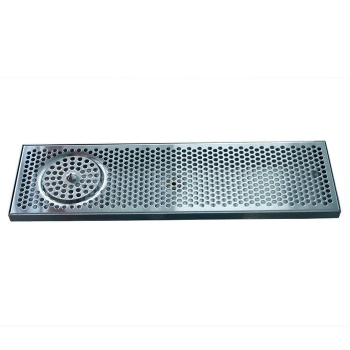 24" x 7" Brushed Stainless Steel Spray Drip Tray - Beverage Time