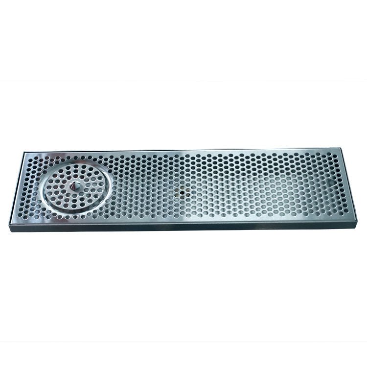 24" x 7" Brushed Stainless Steel Spray Drip Tray - Beverage Time