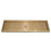 24" x 7" Drip Tray with PVD Brass Insert & Brushed SS Tray Base & Drain - Beverage Time