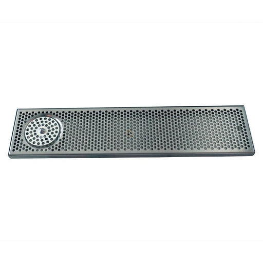 30" x 7" Brushed Stainless Steel Spray Drip Tray - Beverage Time