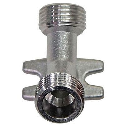 304SS 3/8" Bore Angled Wall Bracket with 2 x Beer Threads - Beverage Time