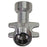 304SS 3/8" Bore Angled Wall Bracket with 2 x Beer Threads - Beverage Time