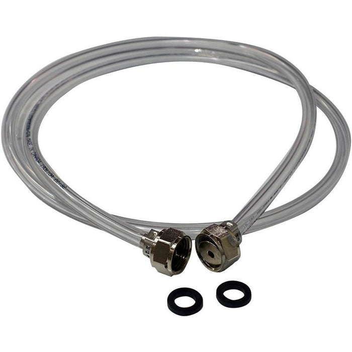5' of 3/16" ID Beer Line Jumper with Stainless Steel Connectors - Beverage Time