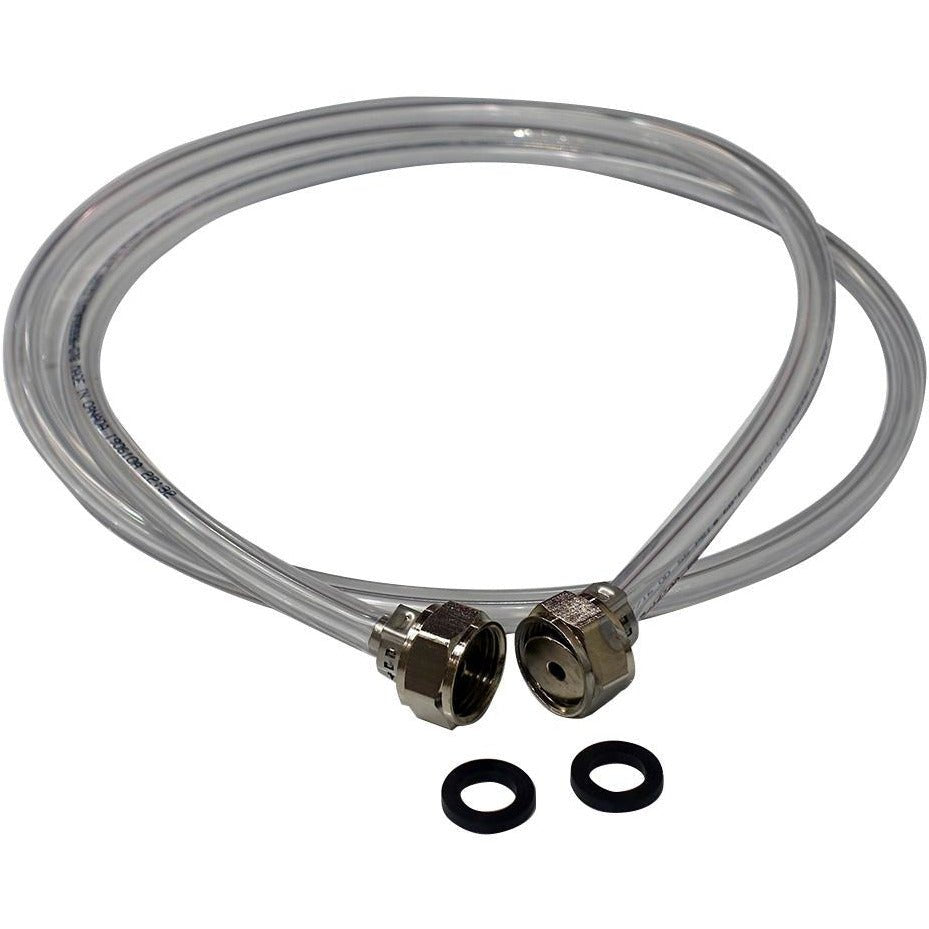 5' of 3/16" ID Beer Line Jumper with Stainless Steel Connectors - Beverage Time