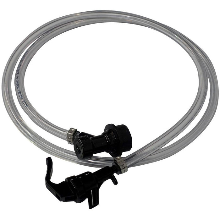 6' of 3/16" ID Beer Line with Ball Lock Fitting & Plastic Squeeze Faucet - Beverage Time