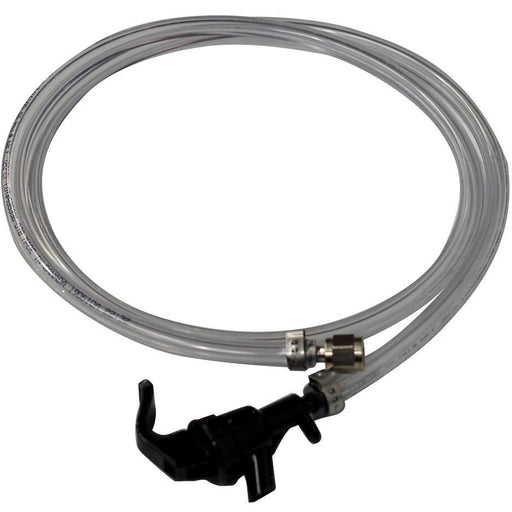 6' of 3/16" ID Beer Line with Plastic Squeeze Faucet - Beverage Time