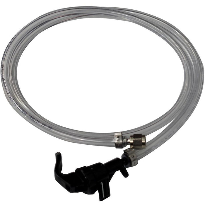 6' of 3/16" ID Beer Line with Plastic Squeeze Faucet - Beverage Time