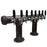 8 Tap Cast Iron Industrial Pipe Double Pedestal Tower - Beverage Time