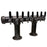 8 Tap Cast Iron Industrial Pipe Double Pedestal Tower - Beverage Time