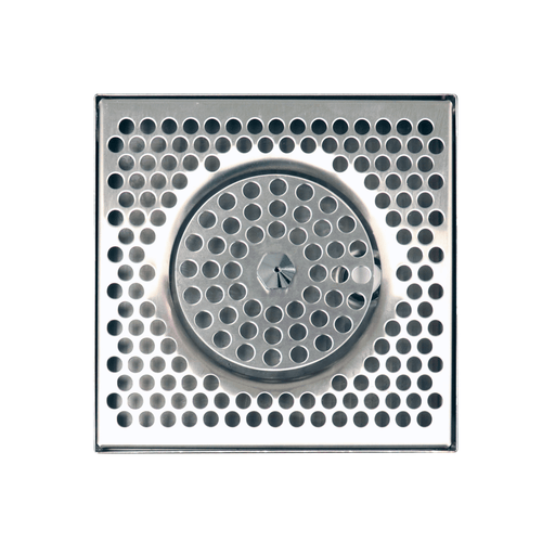 8" x 8" Brushed Stainless Steel Spray Drip Tray - Beverage Time