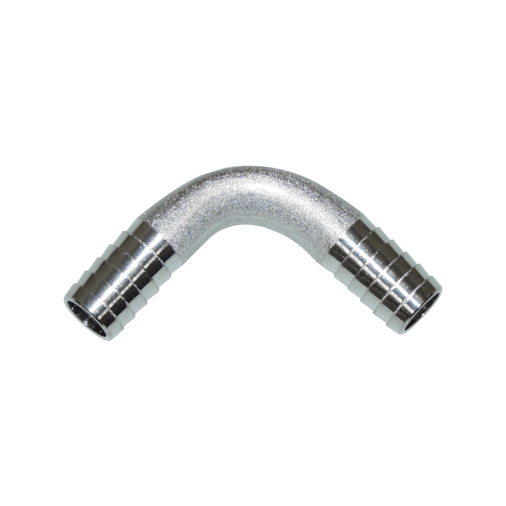 90° Barbed Fitting for 3/8" ID Tubing - 304SS - Beverage Time