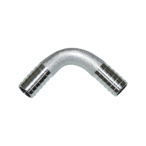 90° Barbed Fitting for 3/8" ID Tubing - 304SS - Beverage Time