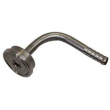 90° Barbed Tailpiece for 3/16" ID Poly Tubing - 304SS - Beverage Time