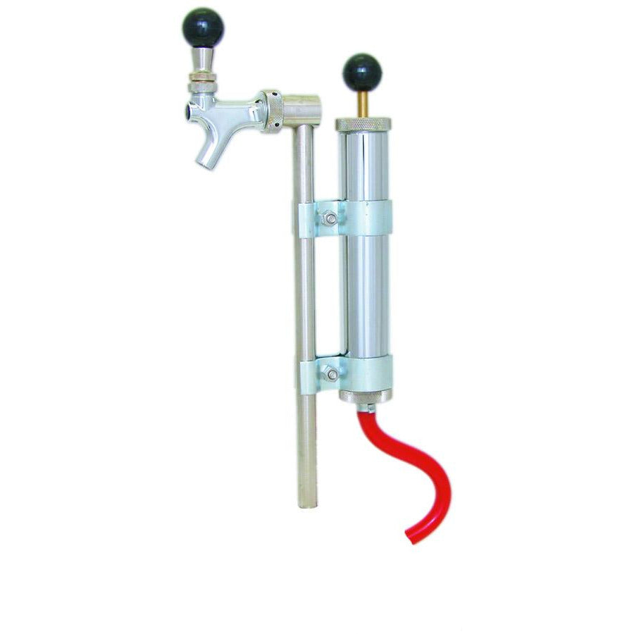 Deluxe 8" Party Pump with Rod & Faucet - No Keg Coupler