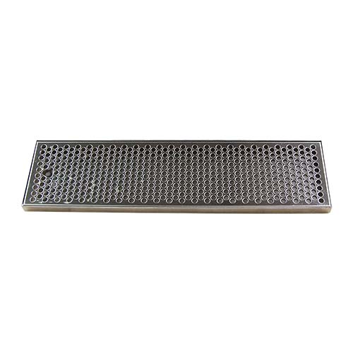 20" x 5-3/8" Brushed Stainless Steel Drip Tray - No Drain