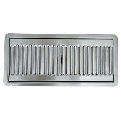12" x 5" Brushed Stainless Steel Flush Mount Drip Tray