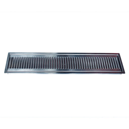 24" x 5" Brushed Stainless Steel Flush Mount Drip Tray