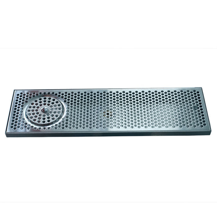 24" x 7" Brushed Stainless Steel Spray Drip Tray
