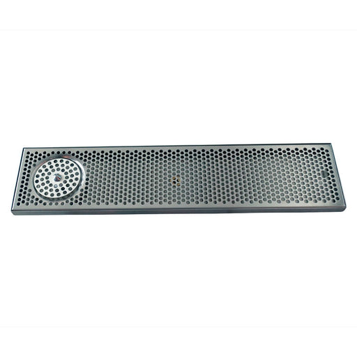 30" x 7" Brushed Stainless Steel Spray Drip Tray