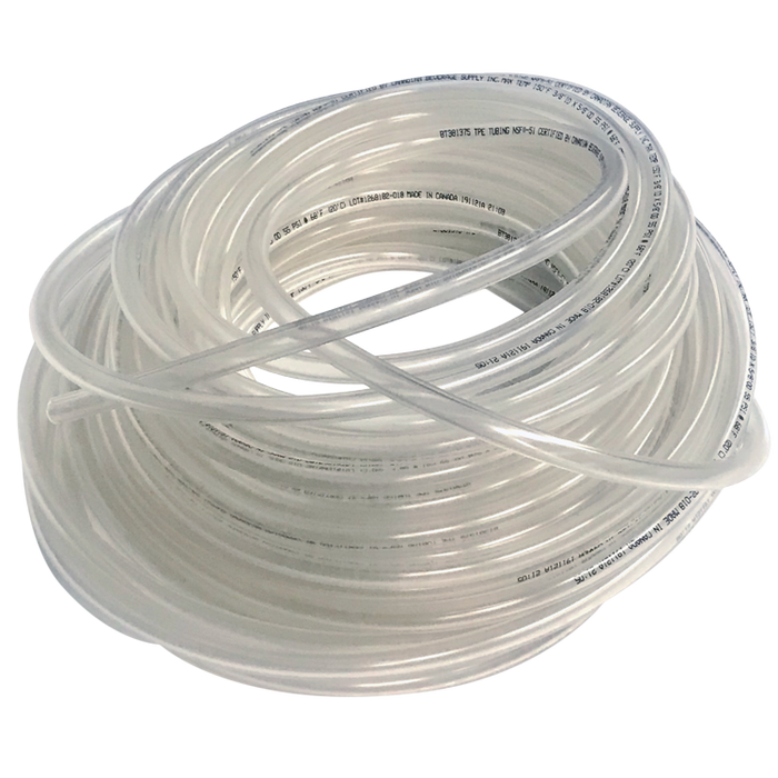 NSF Certified 3/8"ID Clear Flexible Total Barrier Beer Tubing by the Foot