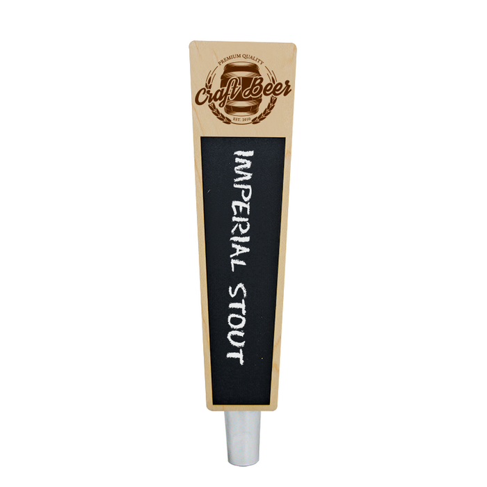 Craft Beer Branded Natural Mini Trap-Z Chalkboard Beer Tap Handle
