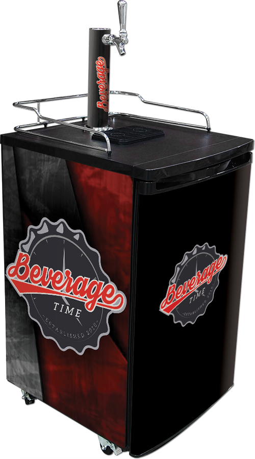 Vinyl Graphic Wraps on a Kegerator — Beverage Time