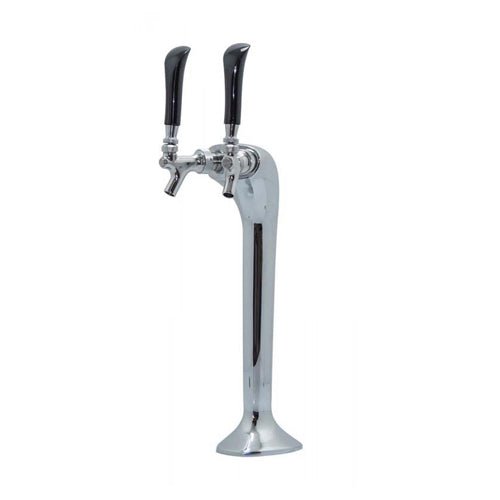 Chrome 2 Tap Mongoose Tower - Glycol Cooled - Beverage Time