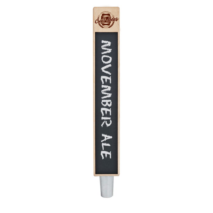 Craft Beer Branded Natural Baton Chalkboard Beer Tap Handle - Beverage Time