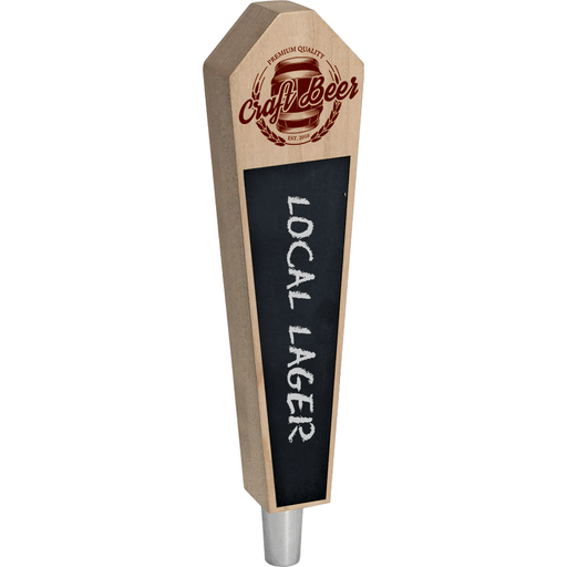 Craft Beer Branded Natural Magnum Chalkboard Beer Tap Handle - Beverage Time