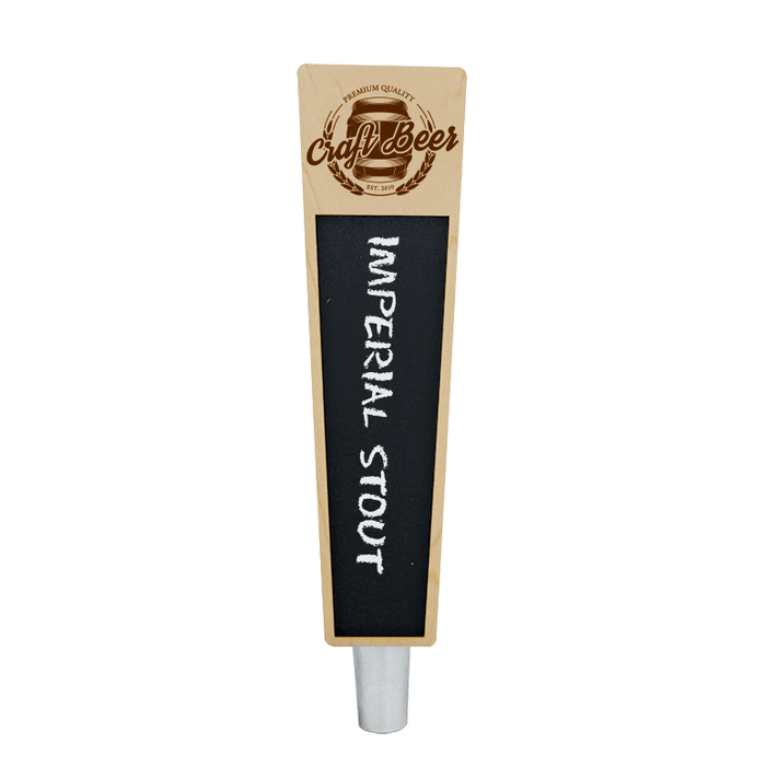 Craft Beer Branded Natural Mini Trap-Z Chalkboard Beer Tap Handle - Beverage Time