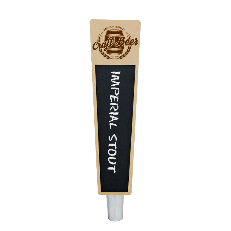 Craft Beer Branded Natural Mini Trap-Z Chalkboard Beer Tap Handle - Beverage Time