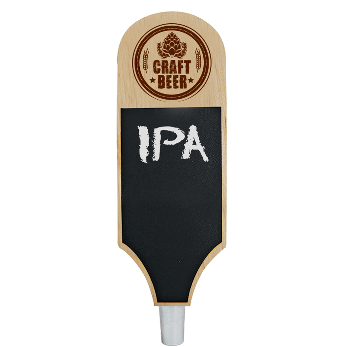 Craft Beer Branded Natural Outrigger Chalkboard Beer Tap Handle - Beverage Time