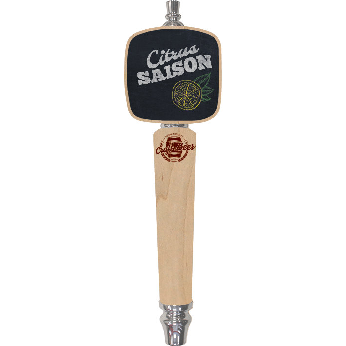 Craft Beer Branded Natural Paddle Conical Chalkboard BeerTap Handle - Beverage Time