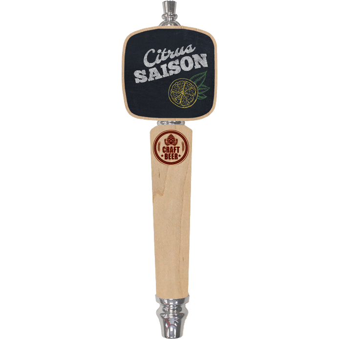 Craft Beer Branded Natural Paddle Conical Chalkboard BeerTap Handle - Beverage Time