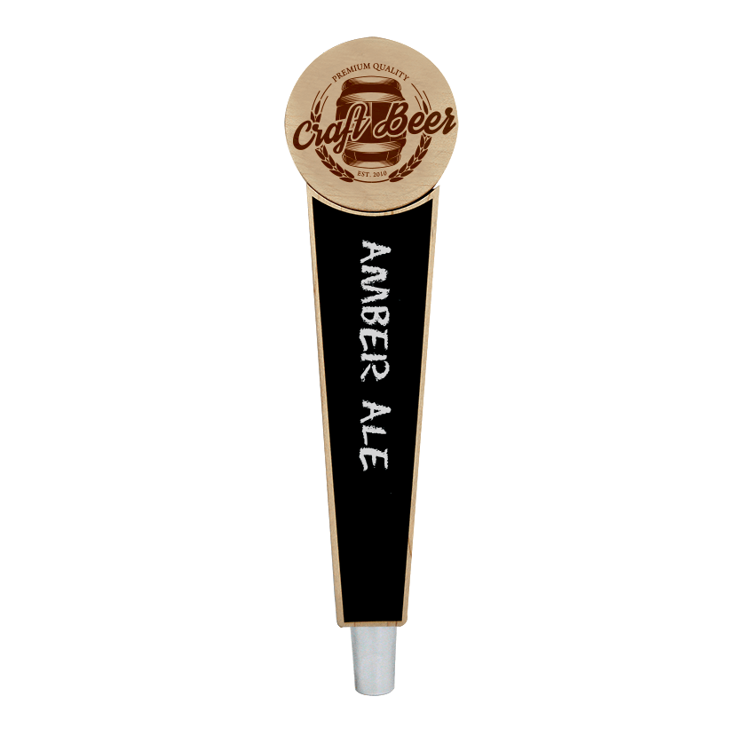 Craft Beer Branded Natural Victory Chalkboard Beer Tap Handle - Beverage Time