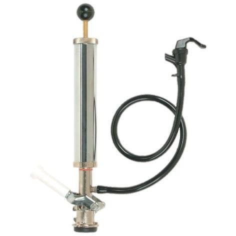"D" System Beer Coupler with 8" Metal Keg Pump & Plastic Beer Faucet - Beverage Time