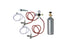 Double Tap Co2 Kegerator Tapping Kit with Co2 Tank - Beverage Time