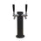 Matte Black 2 Tap Beer Tower - 3" Column - Beverage Time